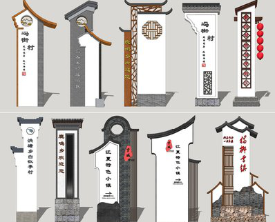 昭觉美丽乡村标识标牌有哪些分类？